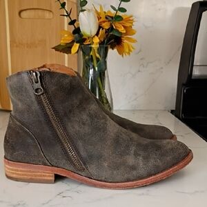 Kork-Ease Dark Brown Suede Boots